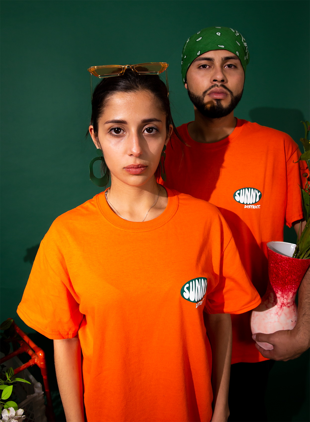 Camiseta naranja Find me in the sun