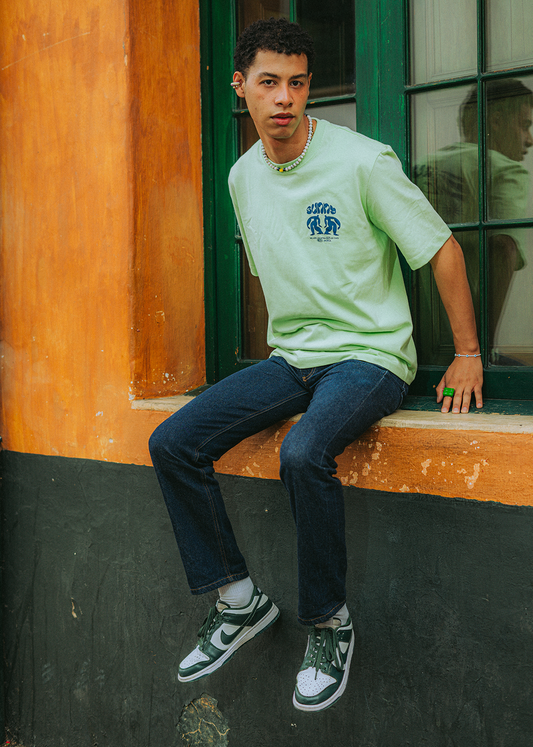 Camiseta verde menta Bahía Morada