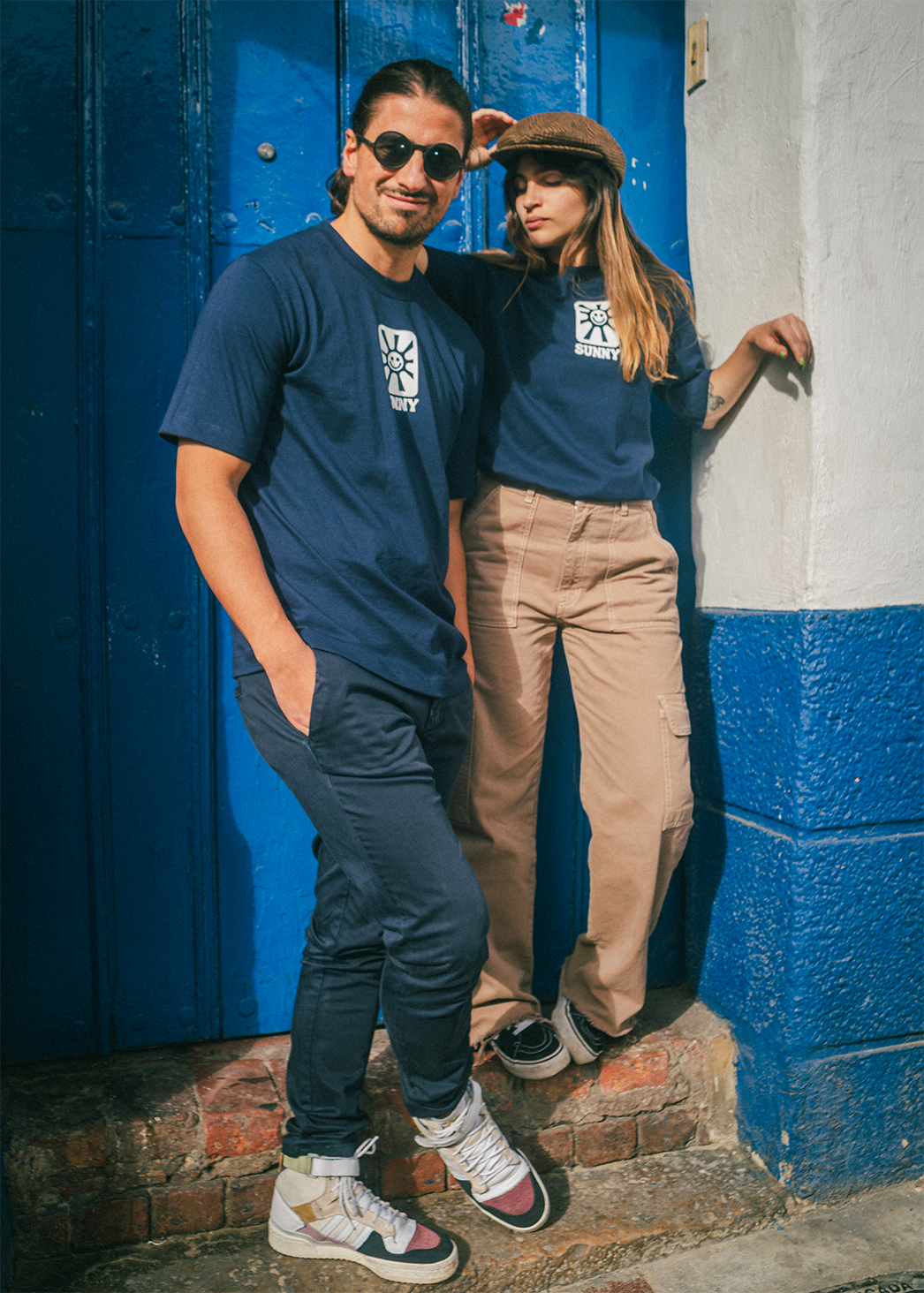 Camiseta azul marino Sol y playa