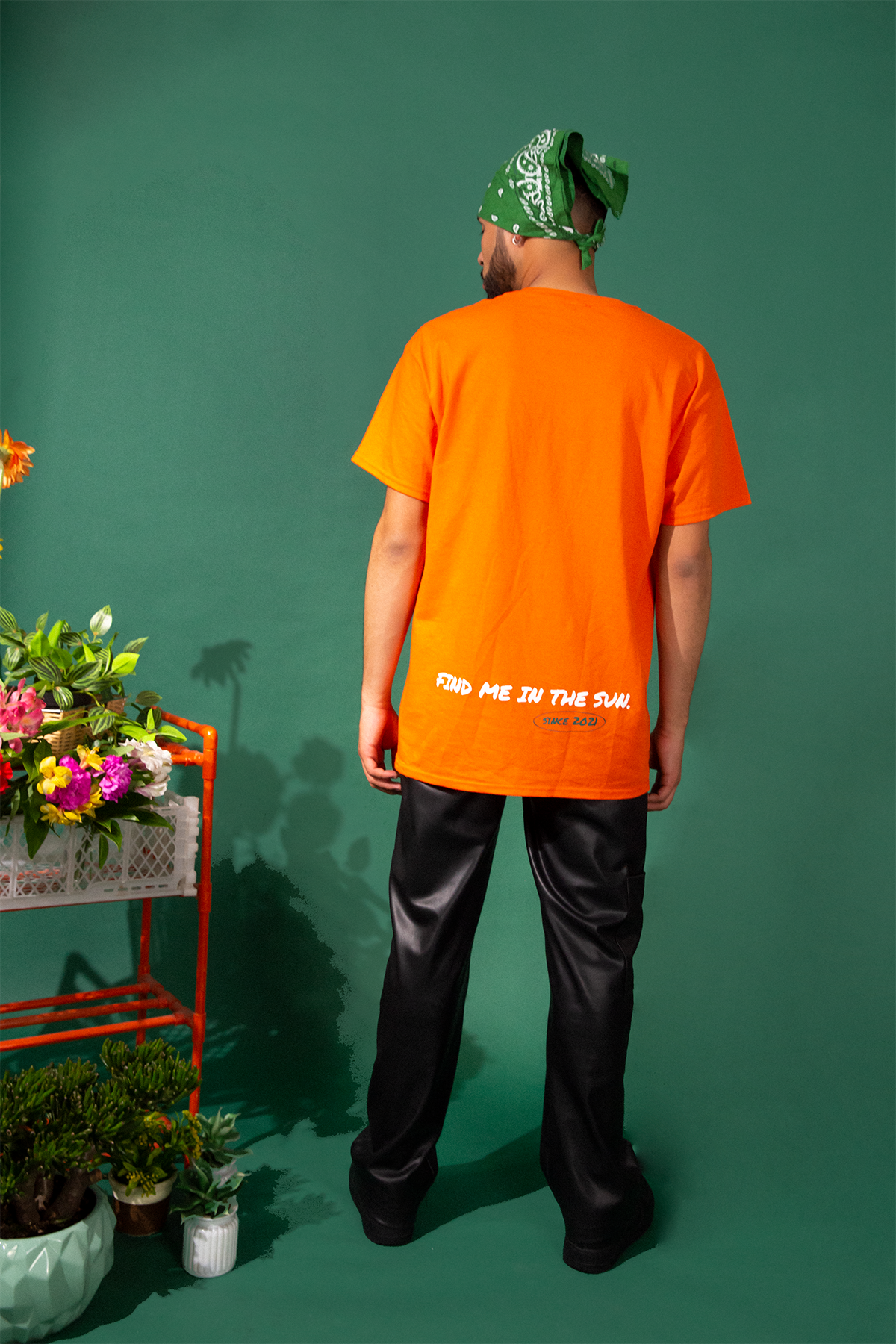Camiseta naranja Find me in the sun