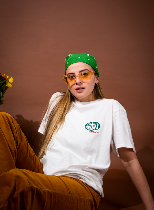 Camiseta blanca Find me in the sun