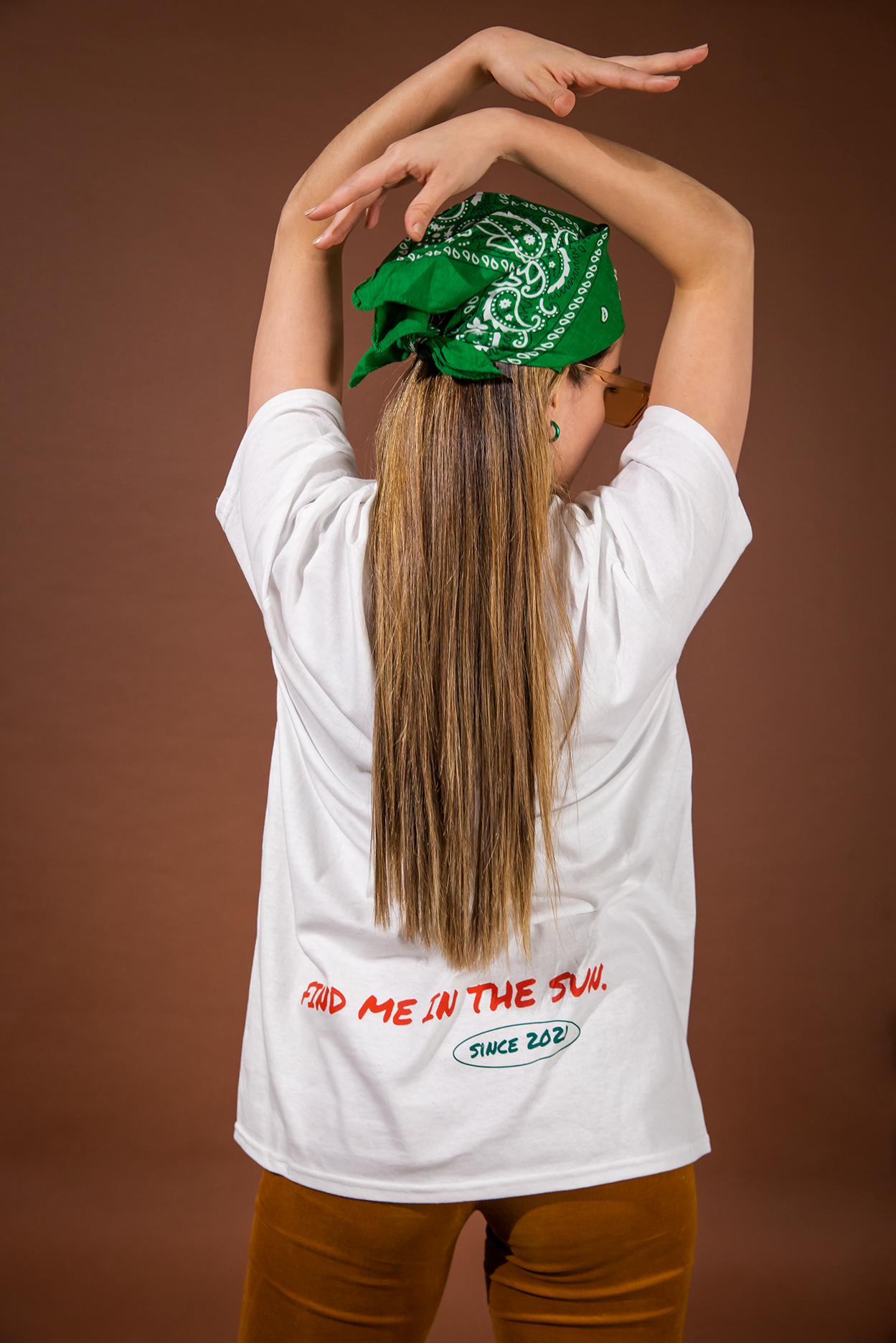 Camiseta blanca Find me in the sun