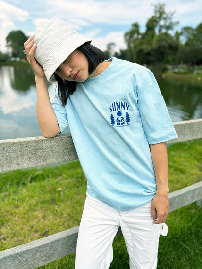 Camiseta azul clara Roots