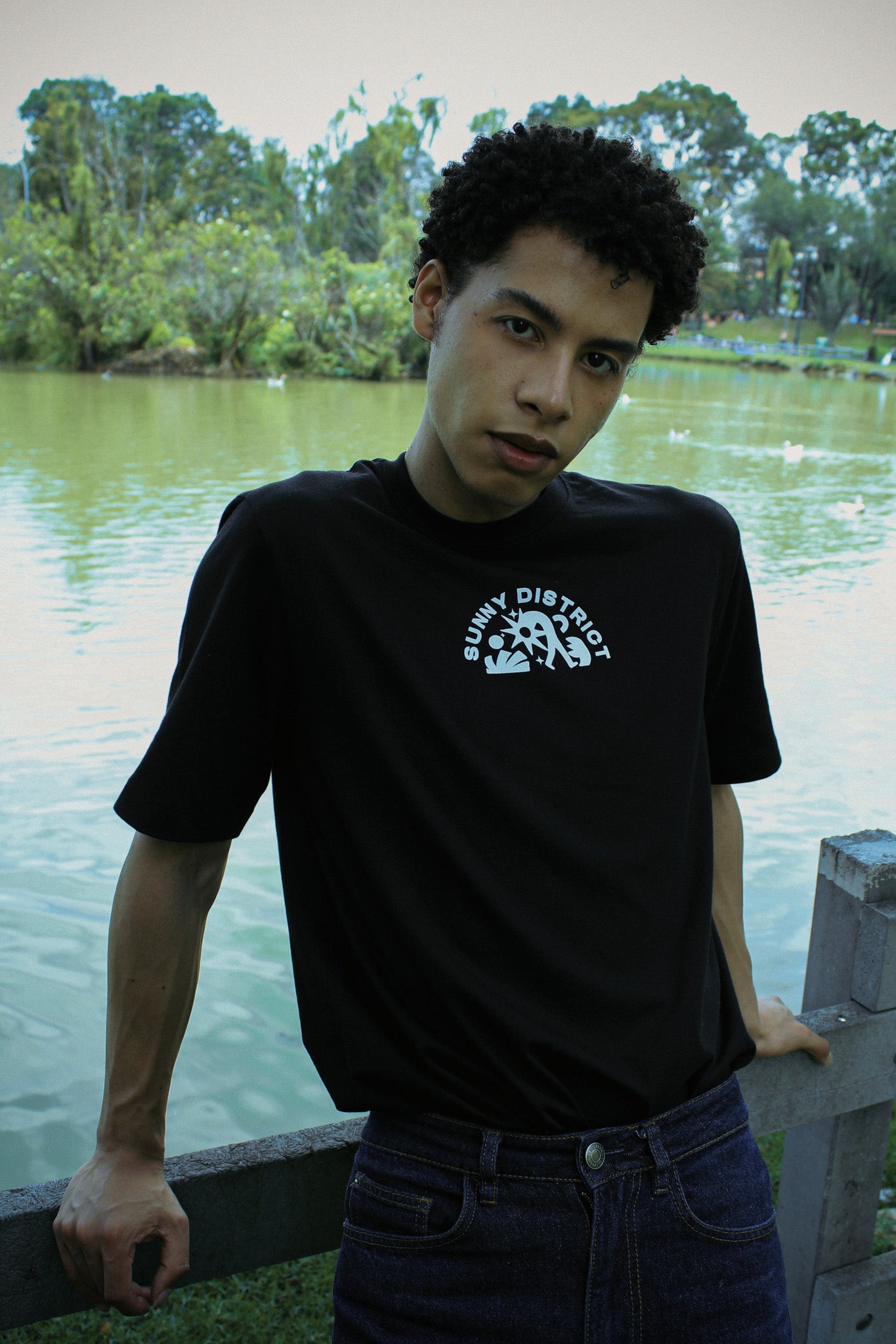 Camiseta negra Hometown