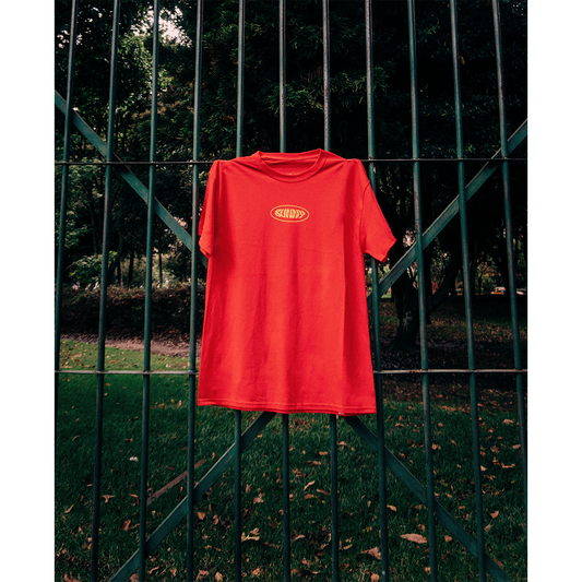 Camiseta roja Sunset in the mountains