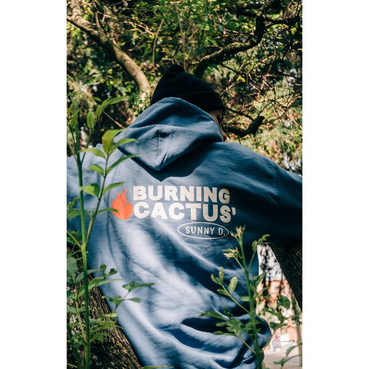 Hoodie azul claro Burning Cactus